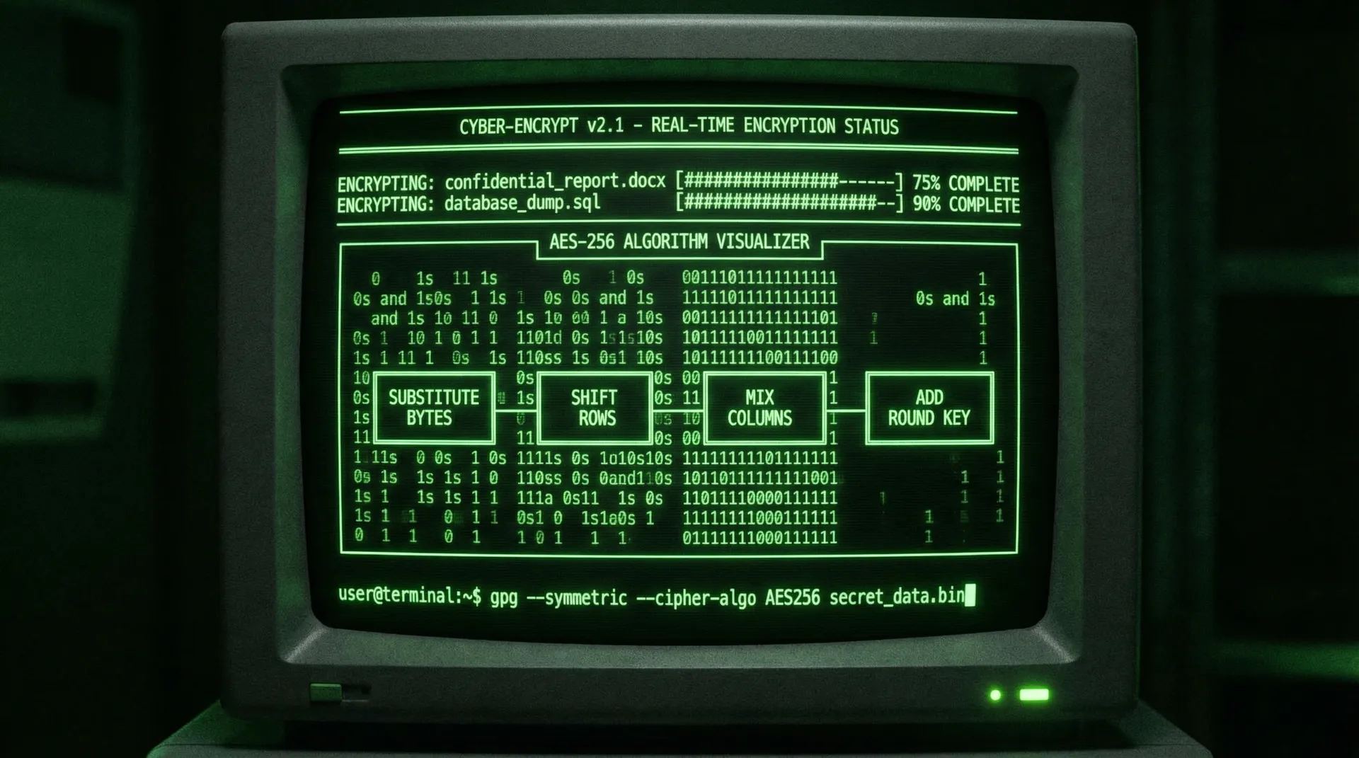91网 数据加密解密过程终端可视化